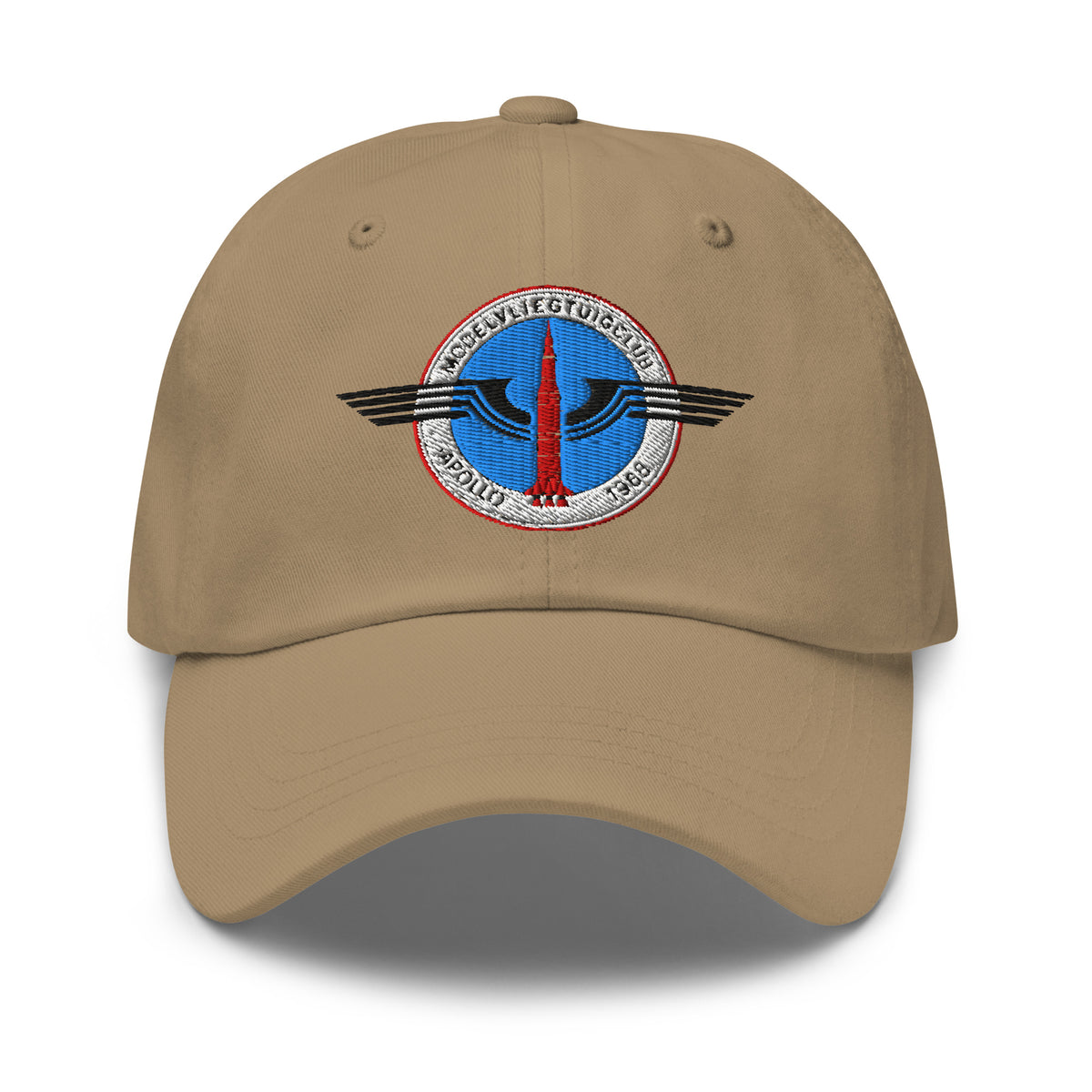 Dad cap met geborduurd MVC-Apollo '68-logo