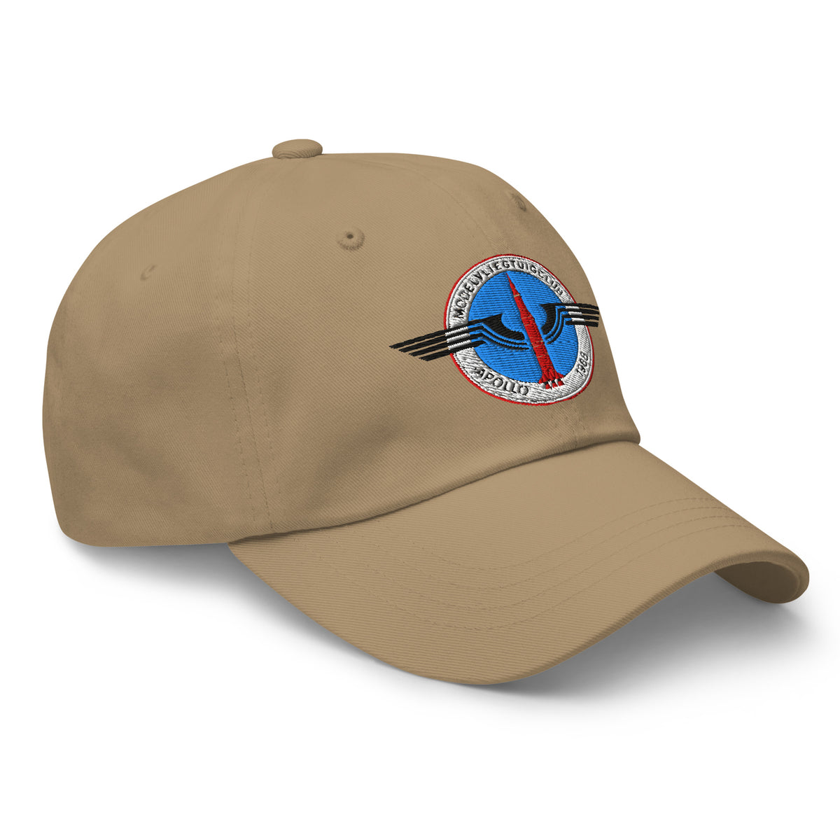 Dad cap met geborduurd MVC-Apollo '68-logo