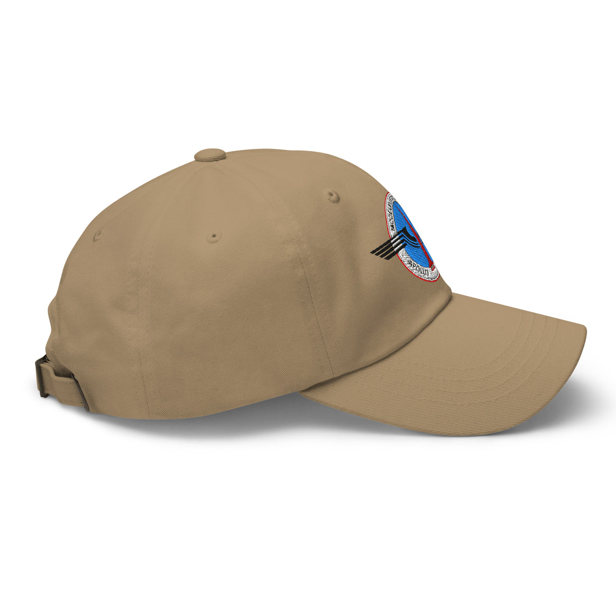 Dad cap met geborduurd MVC-Apollo '68-logo