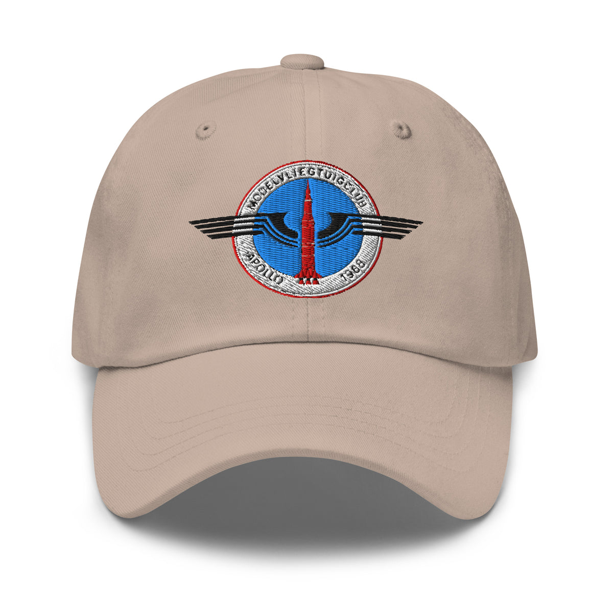 Dad cap met geborduurd MVC-Apollo '68-logo