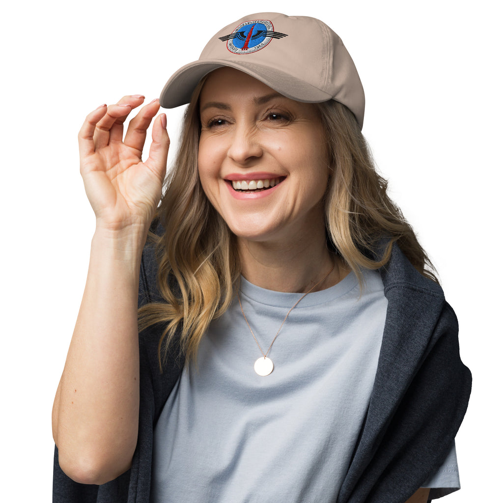 Dad cap met geborduurd MVC-Apollo '68-logo