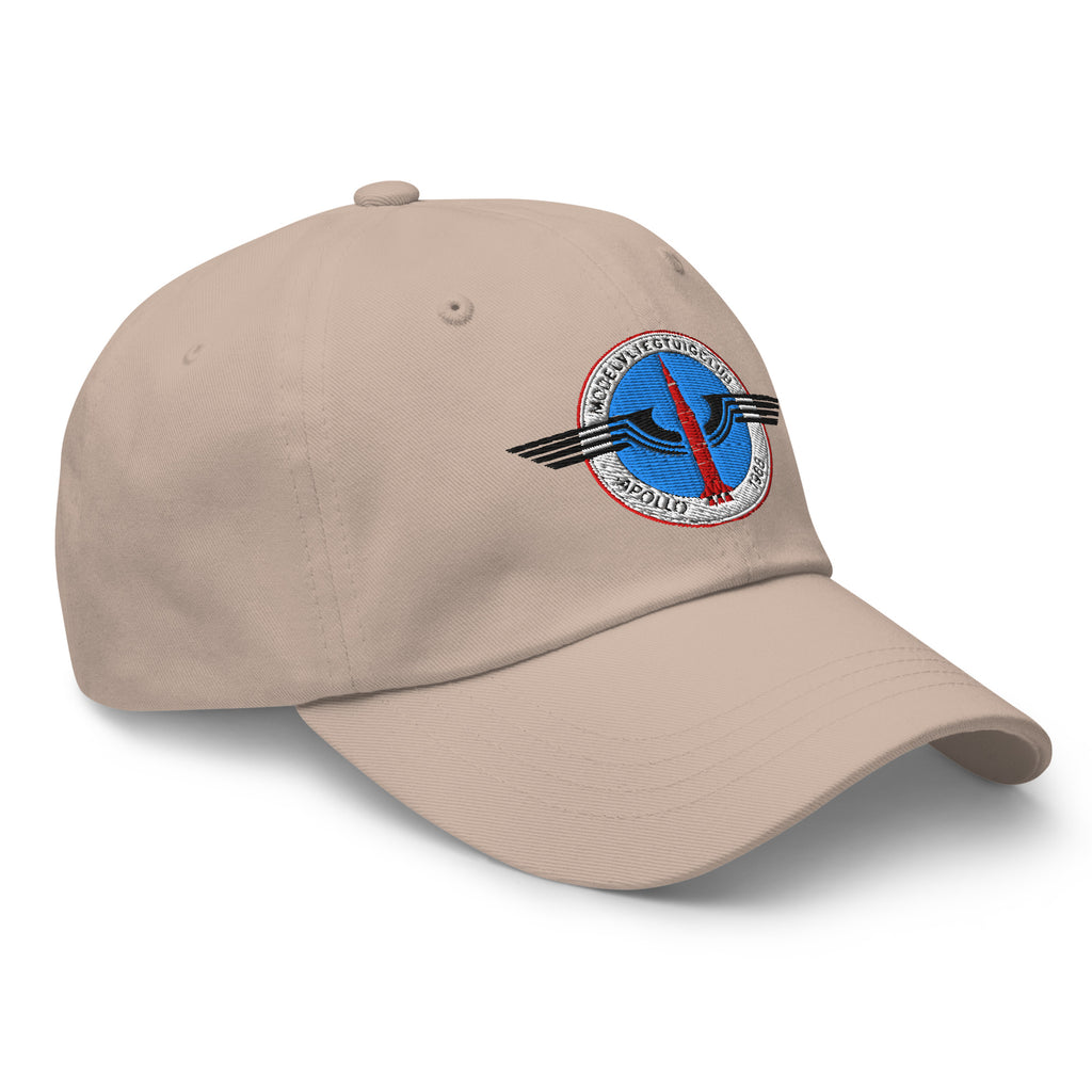 Dad cap met geborduurd MVC-Apollo '68-logo