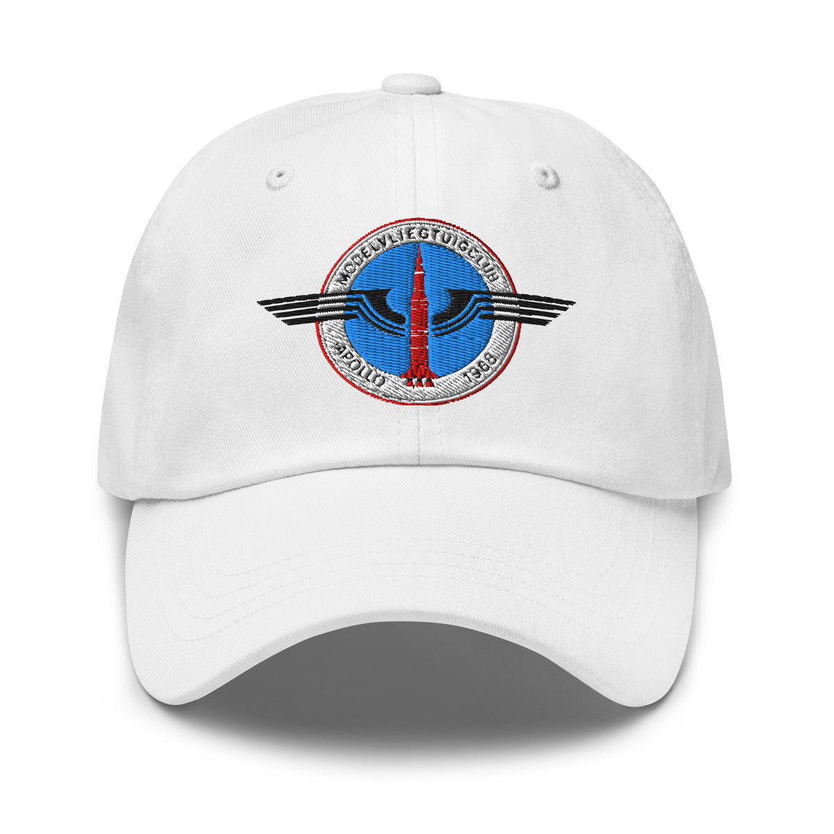 Dad cap met geborduurd MVC-Apollo '68-logo