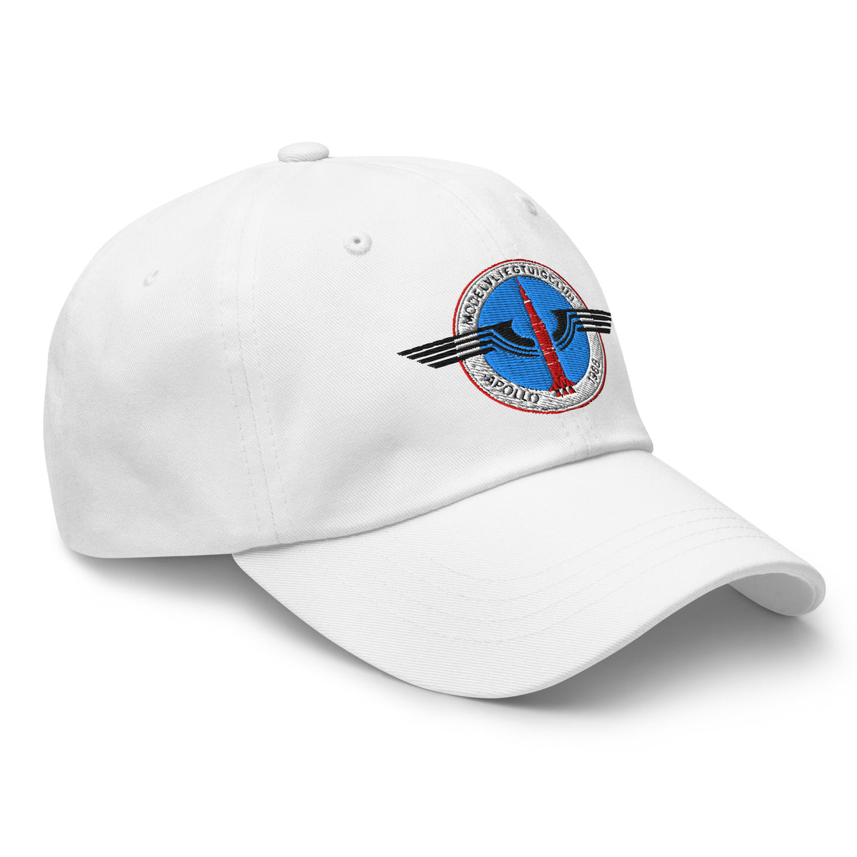 Dad cap met geborduurd MVC-Apollo '68-logo