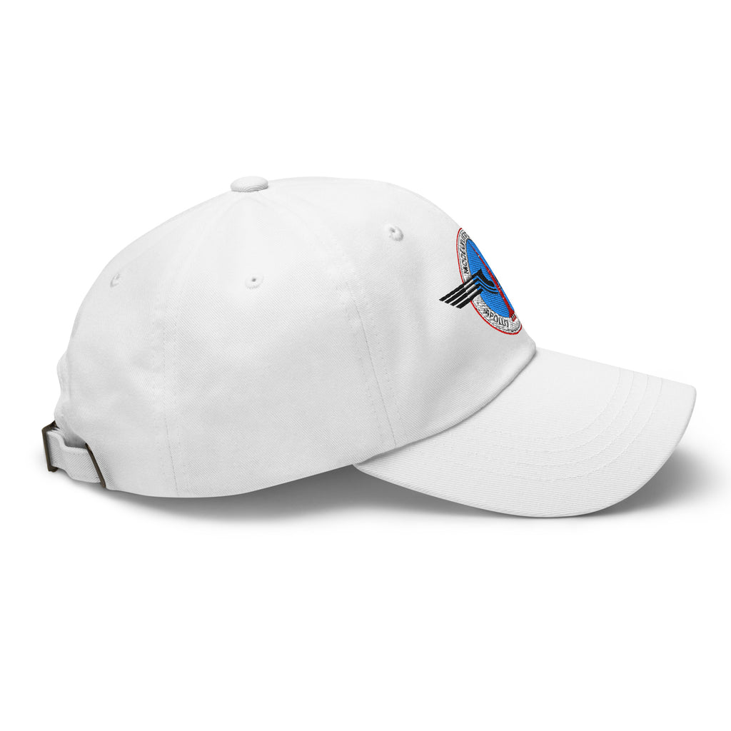 Dad cap met geborduurd MVC-Apollo '68-logo