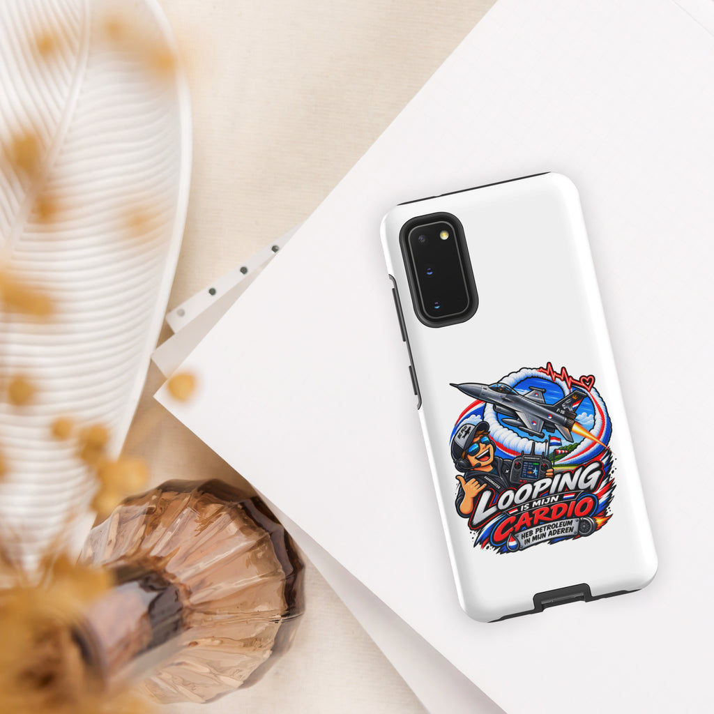 Samsung Galaxy Handyhülle mit F-16 im Looping